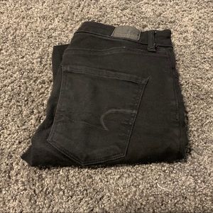 Black american eagle ripped jeans